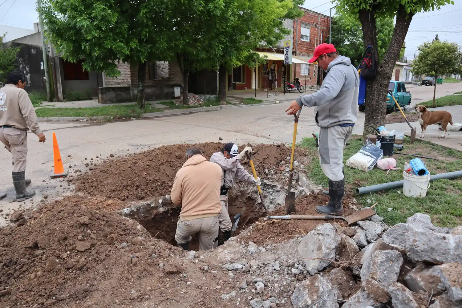 La Dirección de Obras Sanitarias realiza trabajos