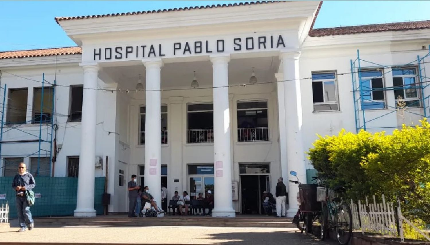 El hombre recibió atención médica en el hospital Pablo Soria.