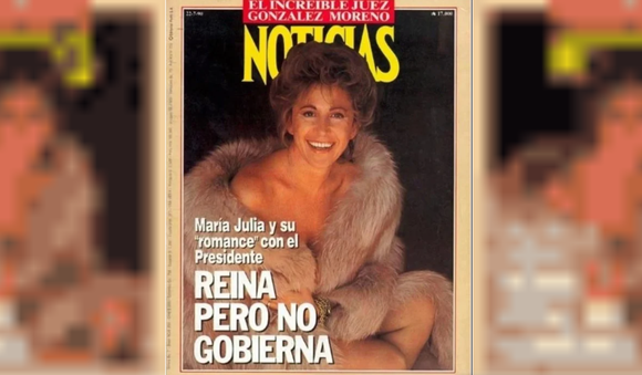 La increíble  historia detrás de la mítica tapa de María Julia Alsogaray que revive la serie “Menem”