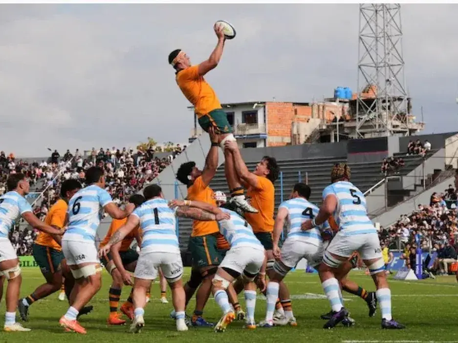 Derrota albiceleste  27-21 ante los Wallabies en Jujuy. Foto: UAR