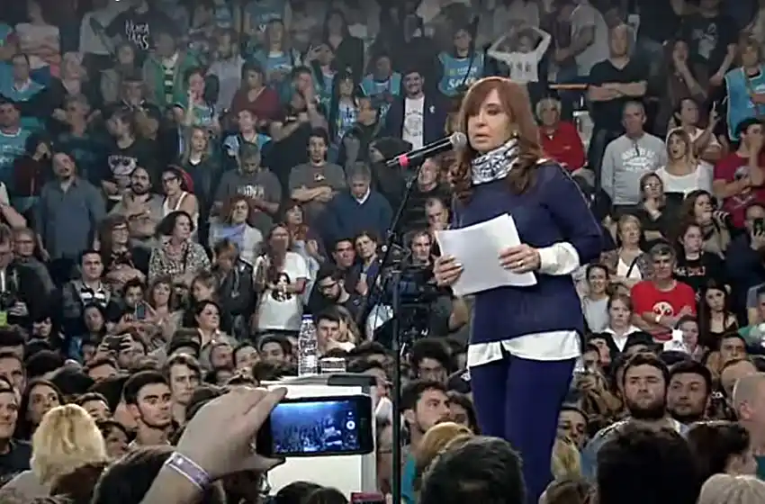 Cristina Kirchner: «Quieren una oposición anestesiada»
