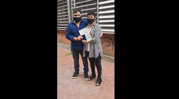 Felicitaciones, Ángela y Claudio