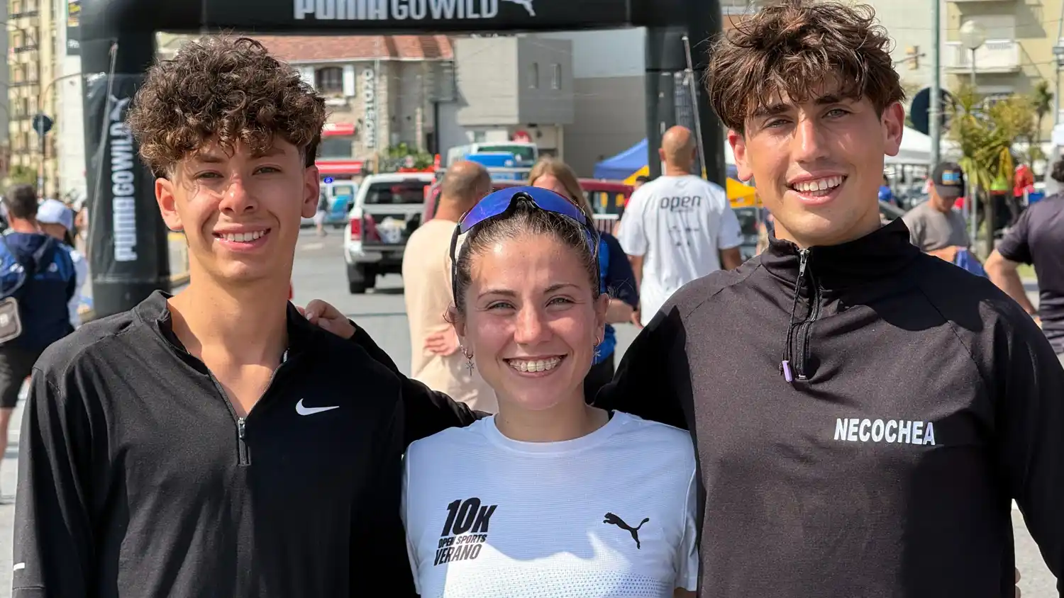 Representantes locales. Tiago Rojas, Verina Vezzi y Agustín Montero