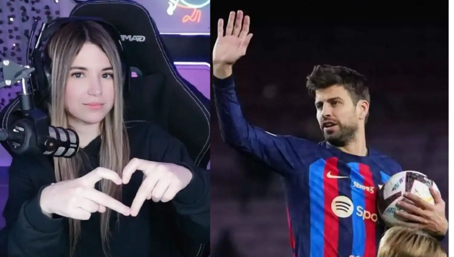Quién es la streamer mexicana que llamó la atención de Piqué