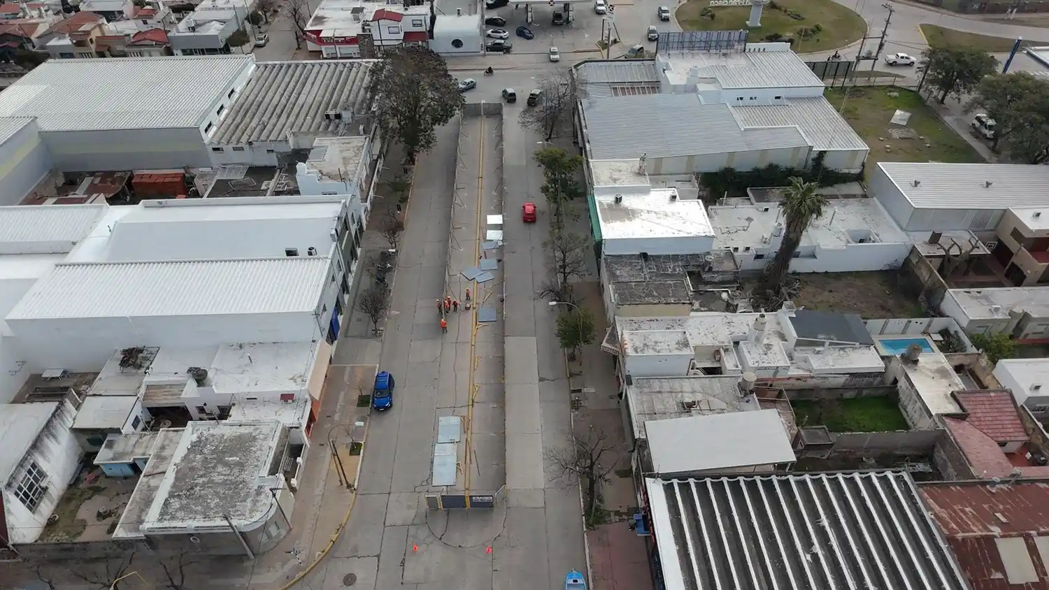 Obra de la bicisenda en altura: nuevos desvíos vehiculares