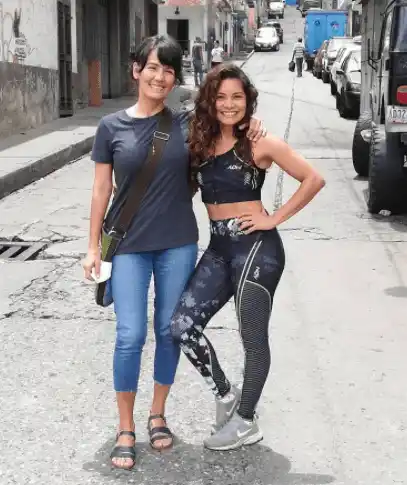 Marialejandra Martín y Greisy Mena en las grabaciones de Complot. Foto Instagram
