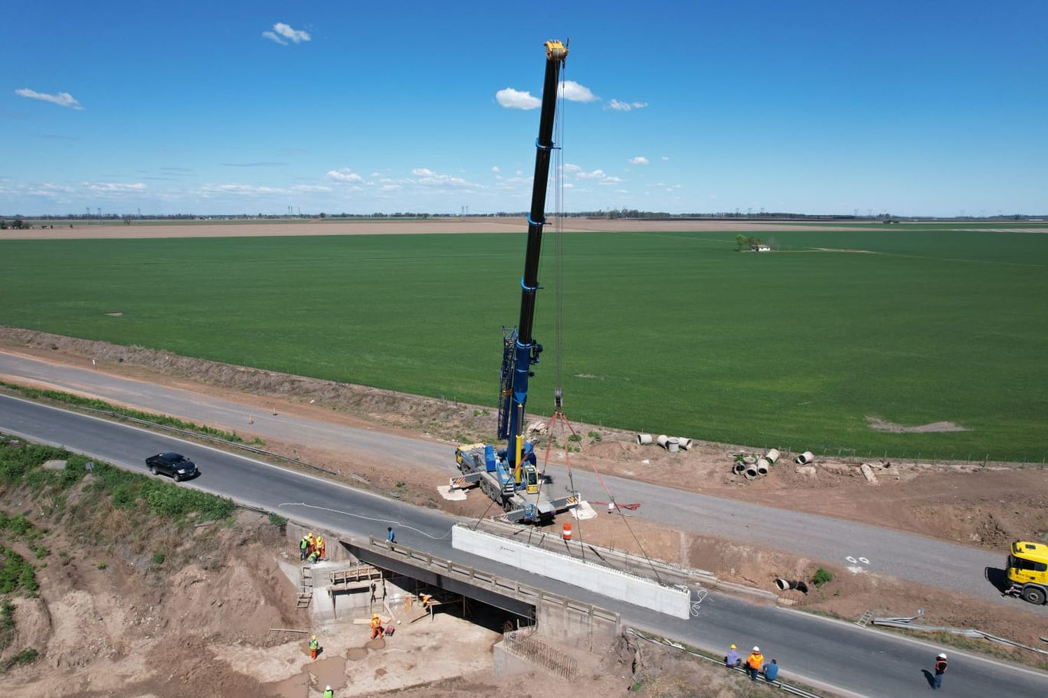 El gobierno de Santa Fe ejecuta inversiones históricas en obras sobre puentes de rutas y caminos provinciales