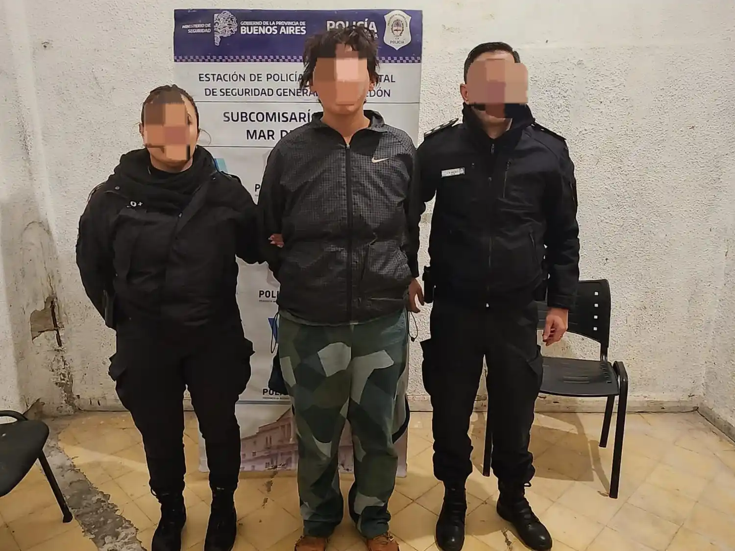 La agresora fue finalmente aprehendida por personal de la Subcomisaría Casino.