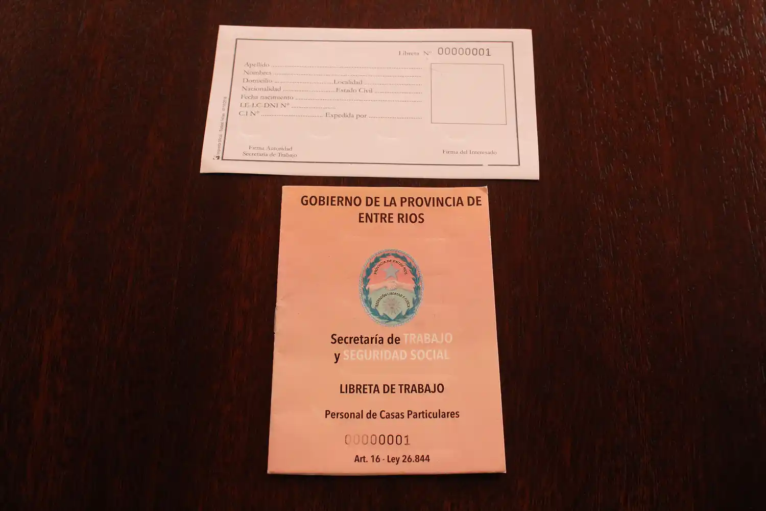 La provincia continúa entregando las libretas de trabajo al personal de casas particulares