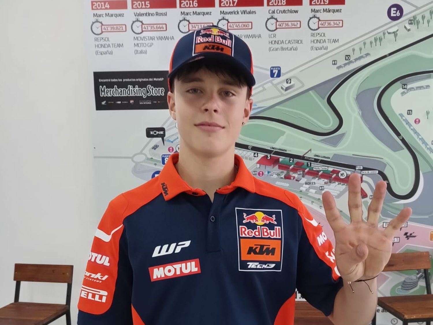 Valentín Perrone sorprendió: 4° lugar en FP2