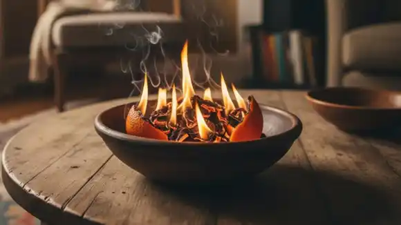 Quemar cáscaras de naranja en casa: para qué sirve y qué beneficios tiene este truco natural