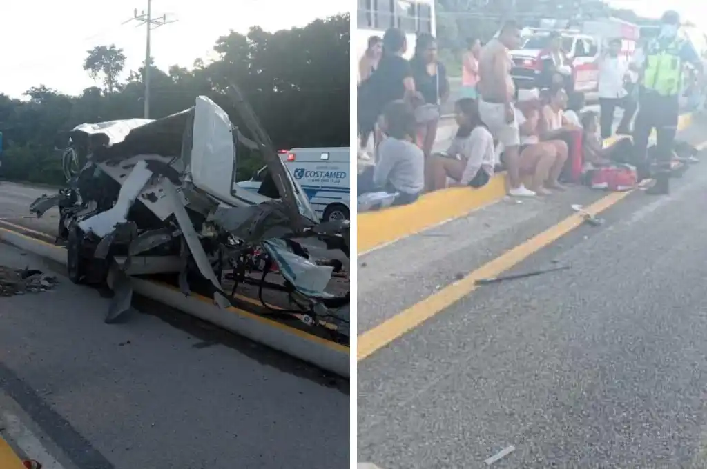 Ocurrió en la autopista que comunica Playa del Carmen con Tulum, en el estado mexicano de Quintana Roo.