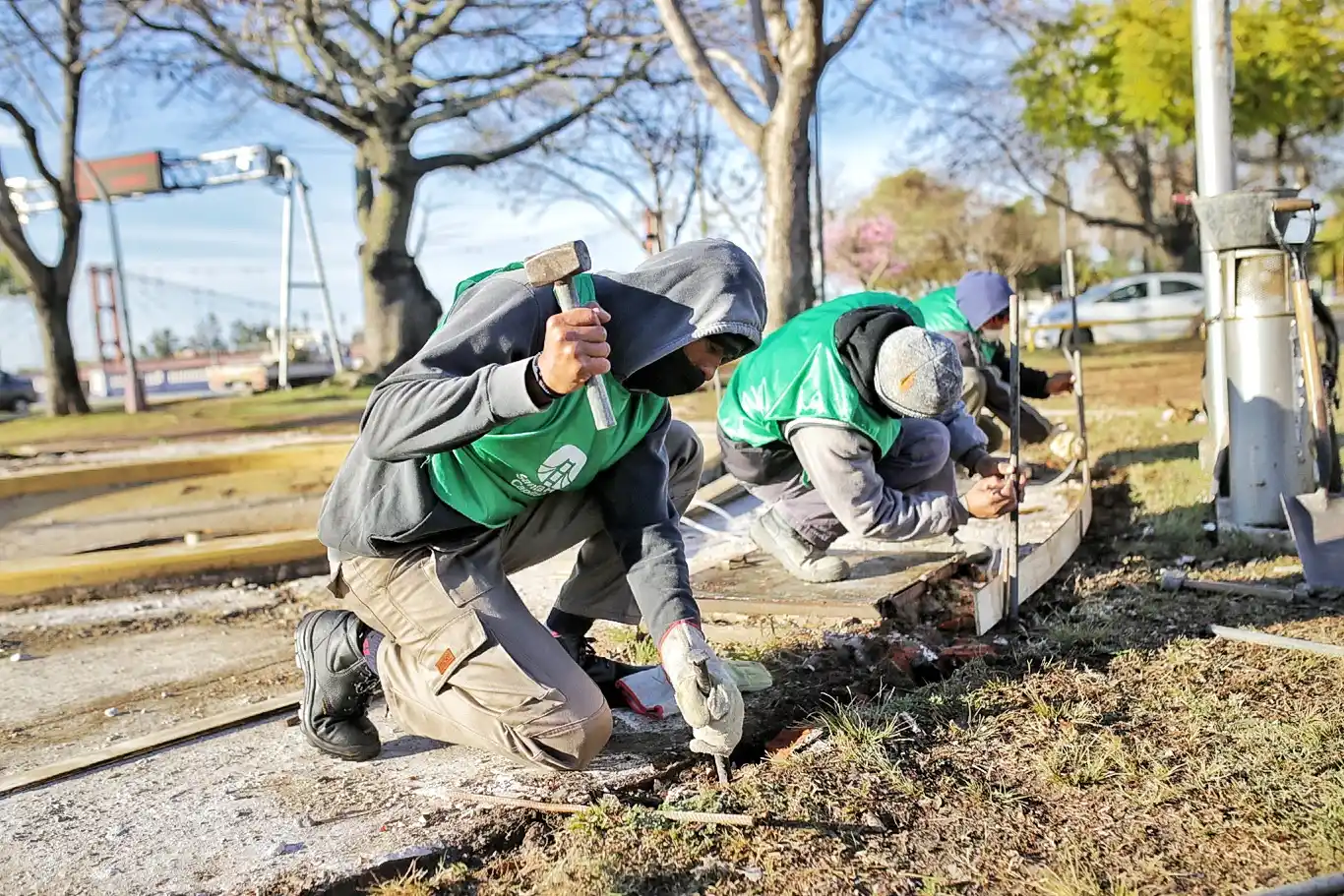 Se llevan a cabo obras para reacondicionar la avenida Siete Jefes