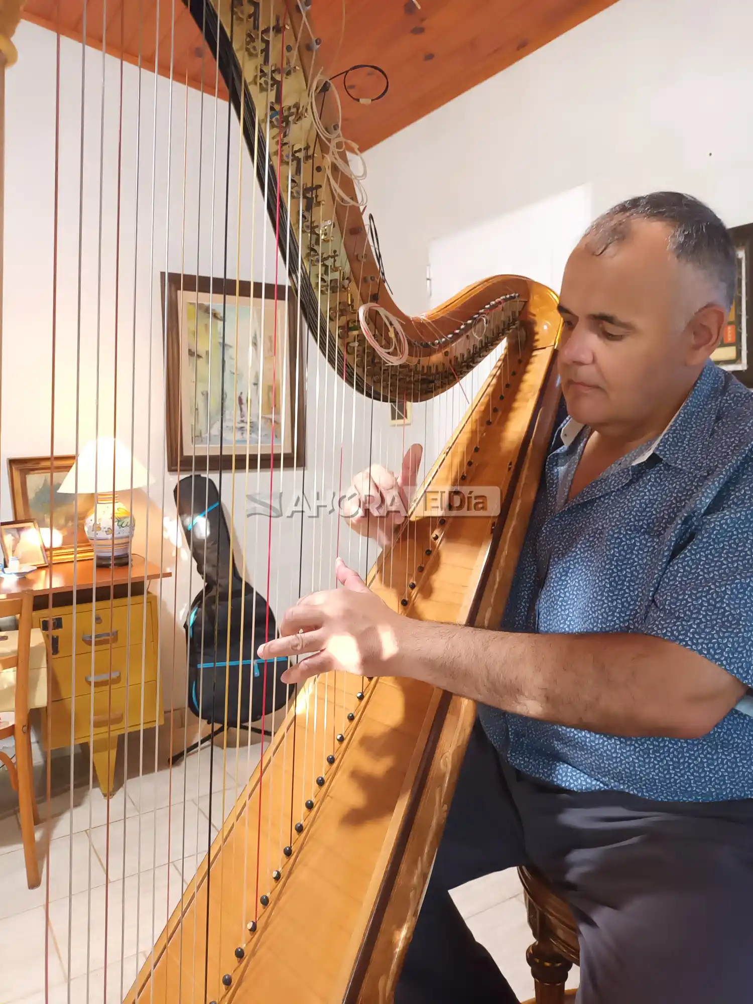 El único “luthier-arpista” del país es gualeguaychuense