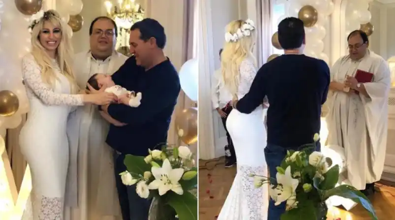 Vicky Xipolitakis renovó los votos matrimoniales con Javier Naselli