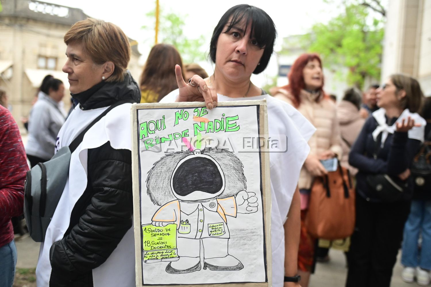 Los docentes de la ciudad se movilizaron en el primer día de paro