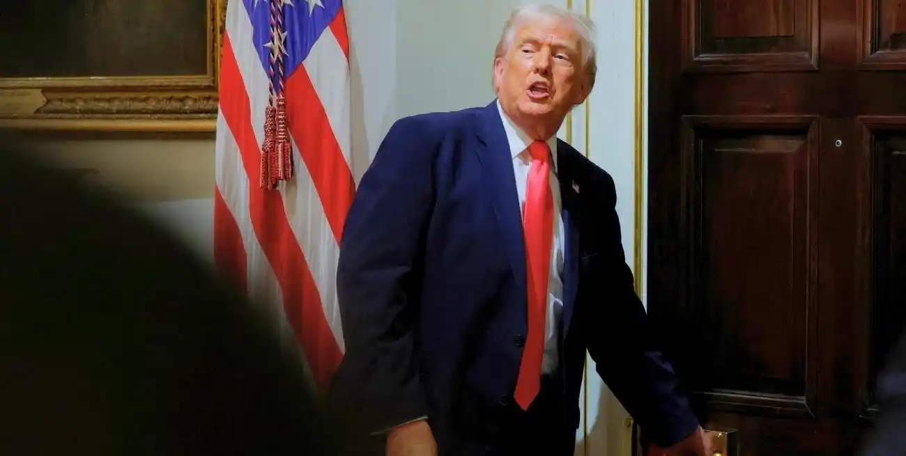 Donald Trump otorgó una conferencia de prensa este martes luego de una reunión de gabinete en la Casa Blanca. Foto: REUTERS / Brian Snyder.