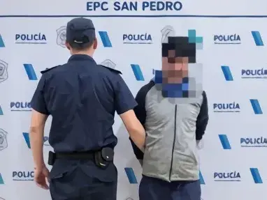 El agresor fue trasladado a la Comisaría.