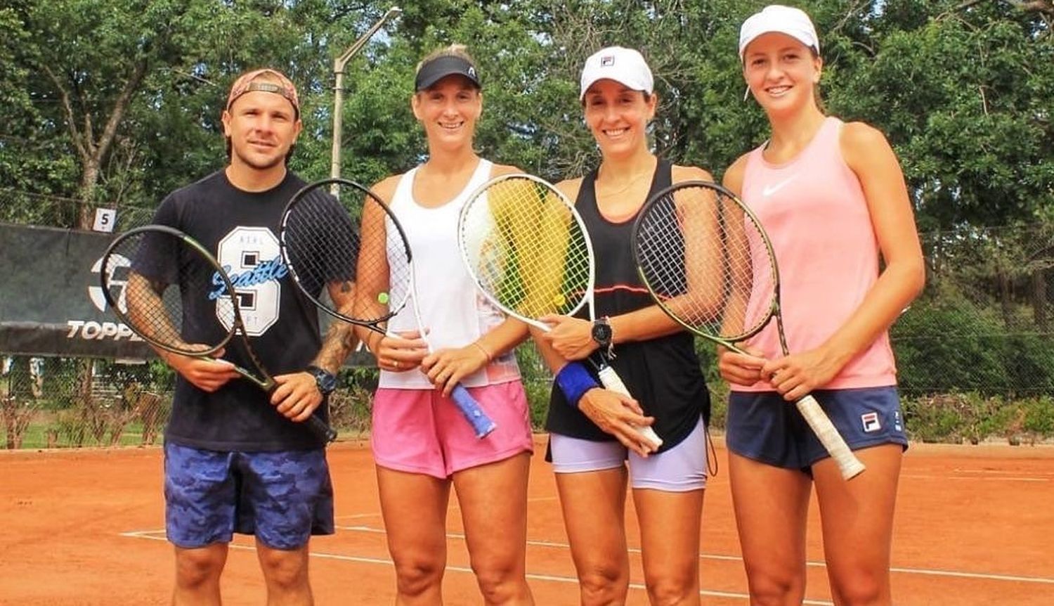 Franco Viu junto con las protagonistas de la semana, Vito Bosio y Nicole Gamboa.