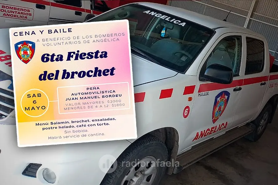 Los Bomberos Voluntarios de Angélica presentarán una nueva camioneta en la Fiesta del Brochet