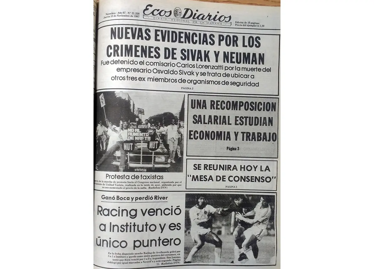 Jueves 12 de noviembre de 1987