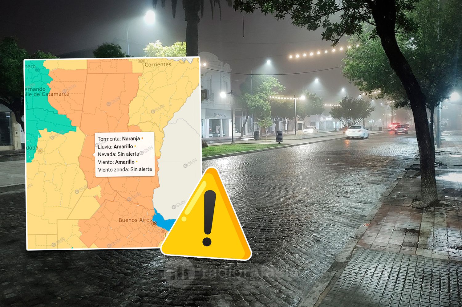 ¡Atención Rafaela y región! El alerta por tormentas se elevó a naranja