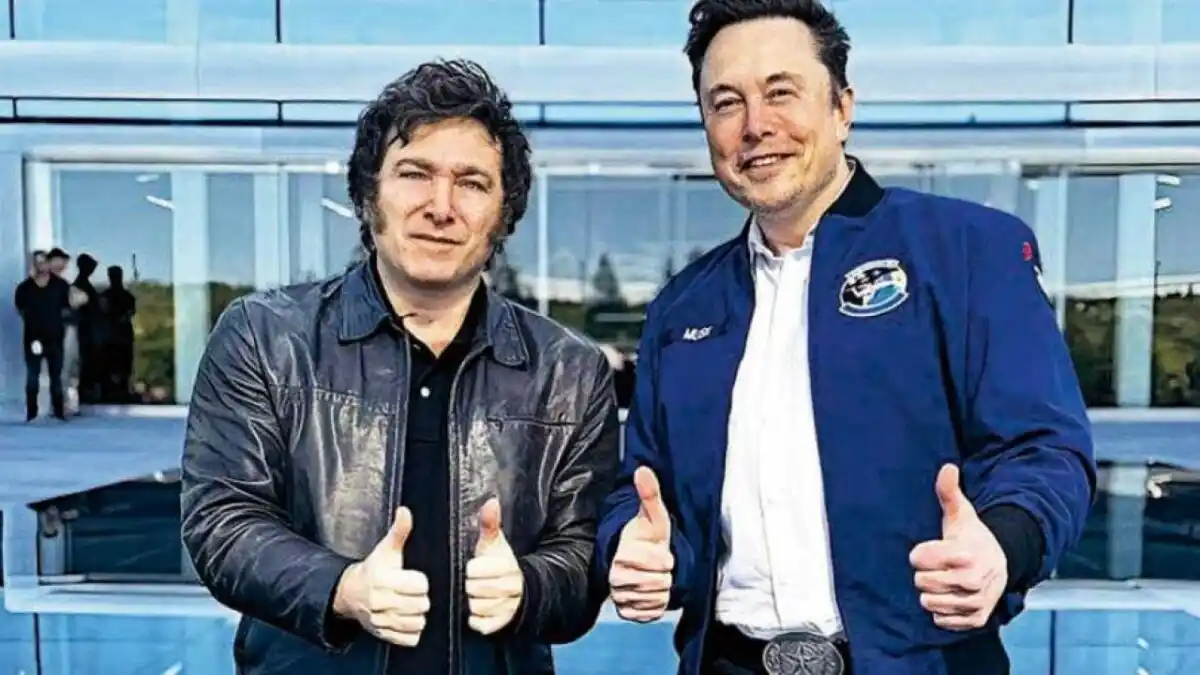 Milei le agradeció a Elon Musk por brindarle internet gratis a los bahienses