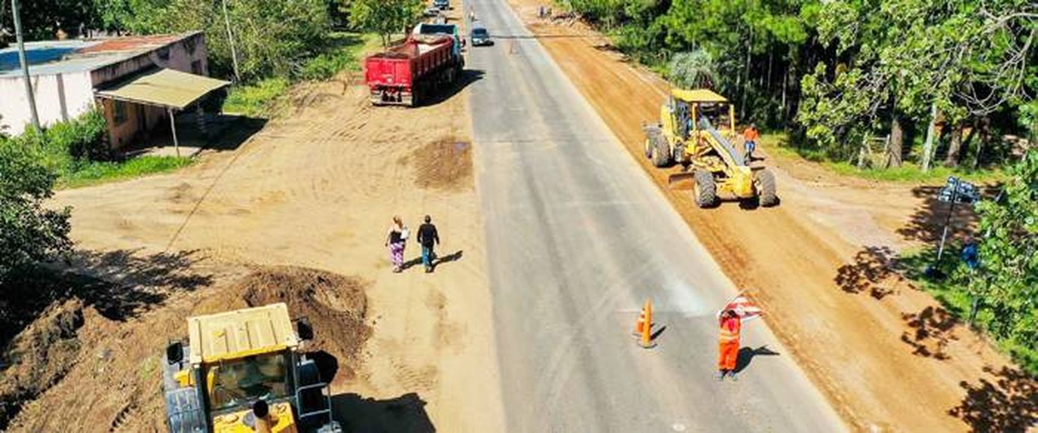 Con fondos nacionales  avanza la rehabilitación de la ruta provincial 4 en el acceso a Concordia