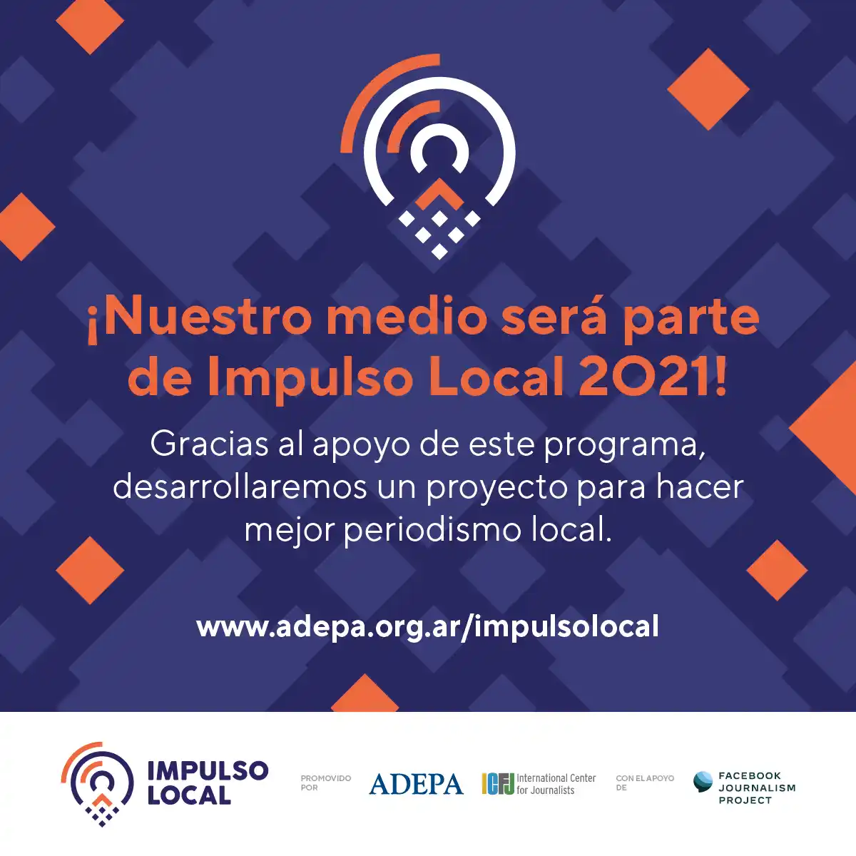 Paralelo 32 participará en Impulso Local 2021, el programa de apoyo al periodismo en Argentina de Adepa, ICFJ y el Facebook Journalism Project