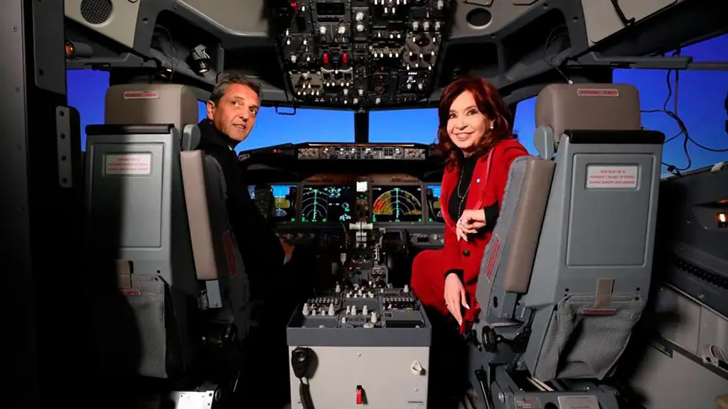 Massa y Cristina Kirchner en el nuevo simulador