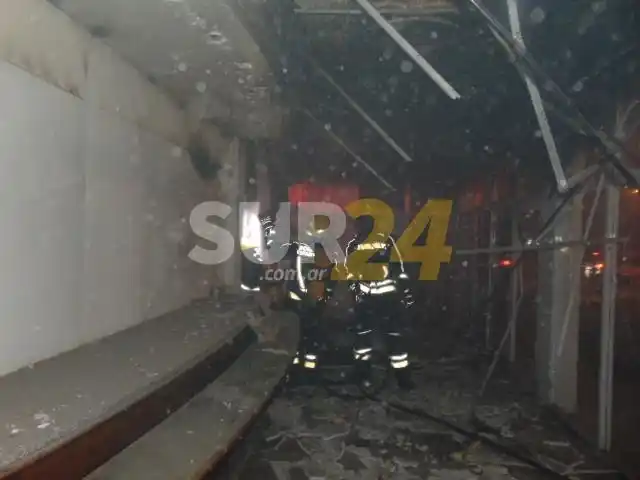Venado Tuerto: se incendió parte de una estación de servicio cerrada