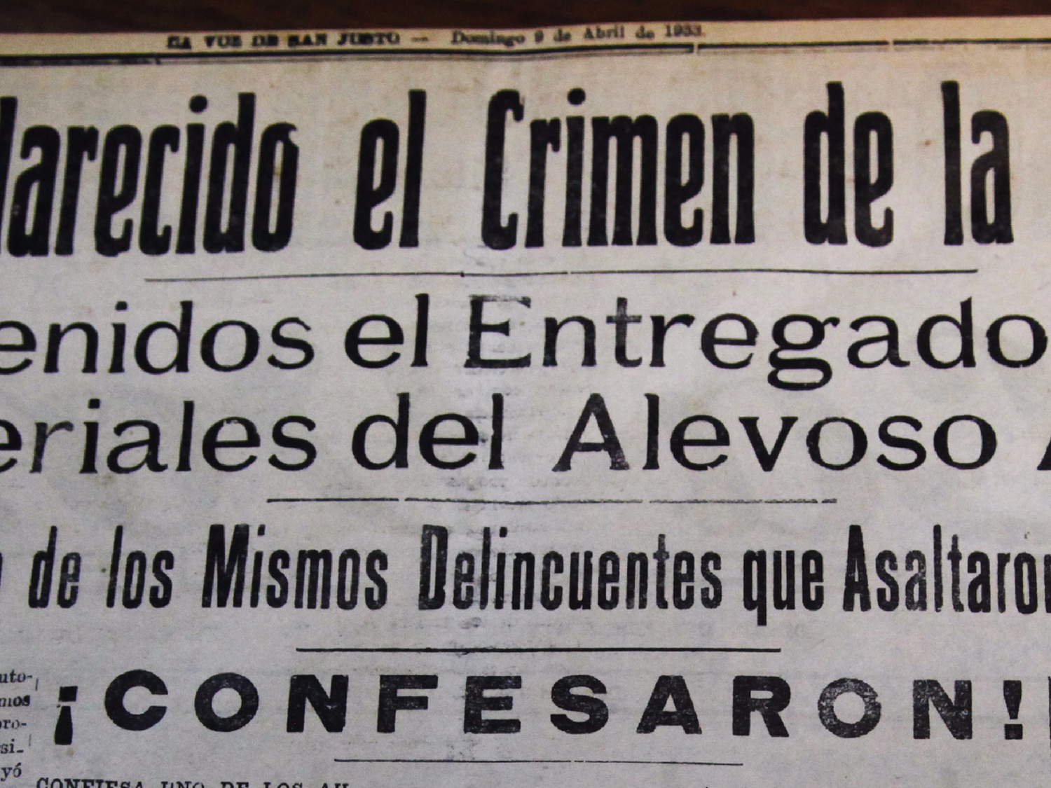 La década del ‘30, años infames, de gansterismo y criminalidad en la policía departamental