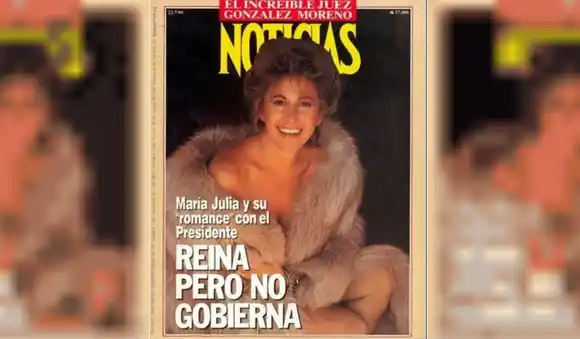 La increíble  historia detrás de la mítica tapa de María Julia Alsogaray que revive la serie “Menem”