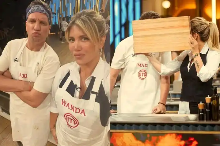 Wanda y Maxi trabajaron codo a codo y se llevaron todas las miradas.