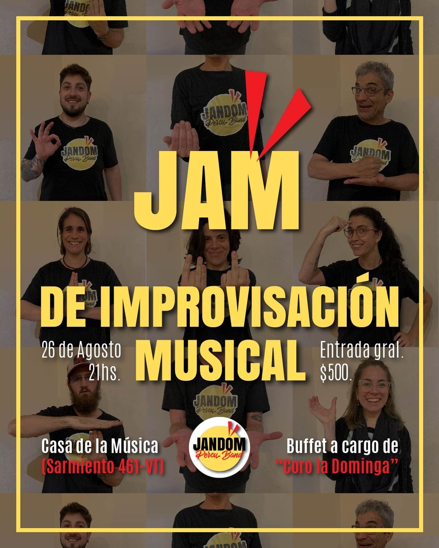 jandom percusión señas