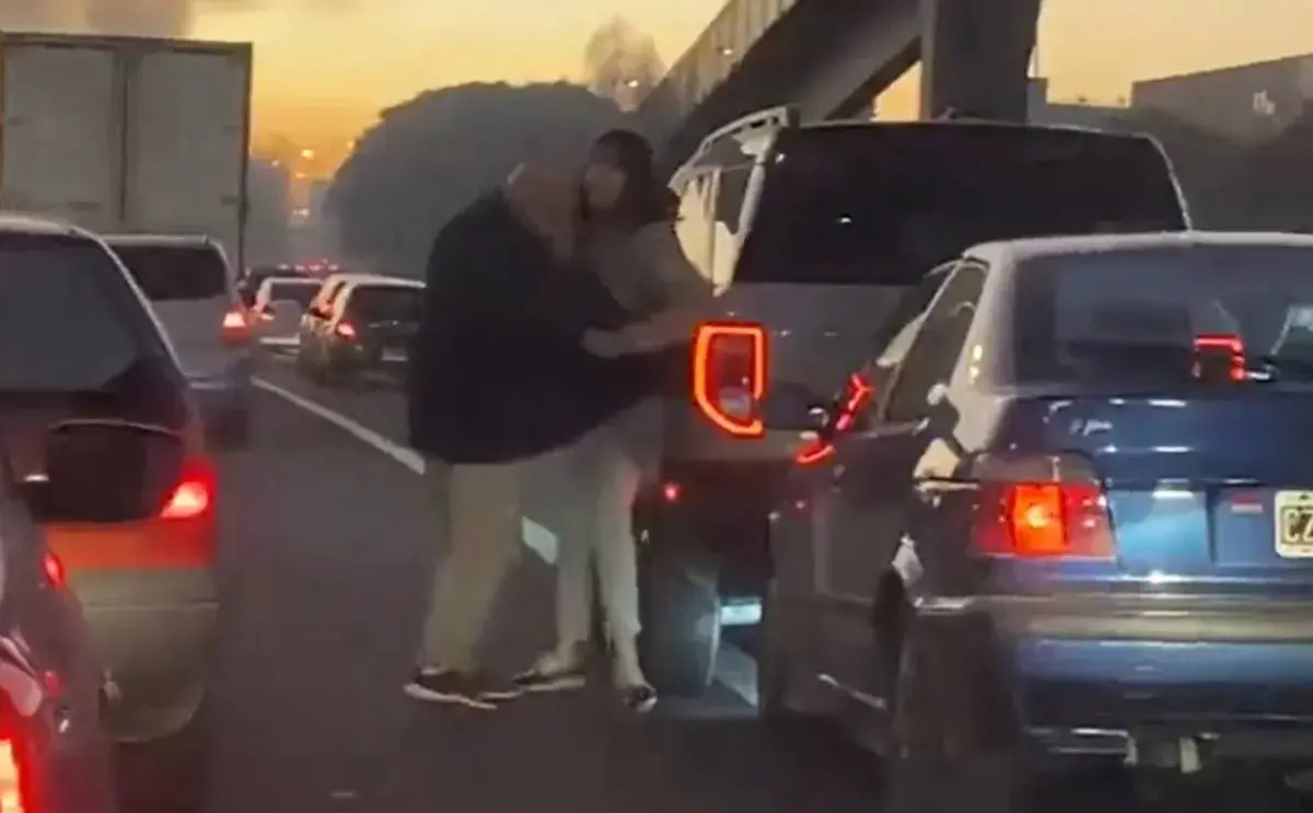 Suspendieron la licencia de conducir del hombre que golpeó a mujer en Acceso Oeste