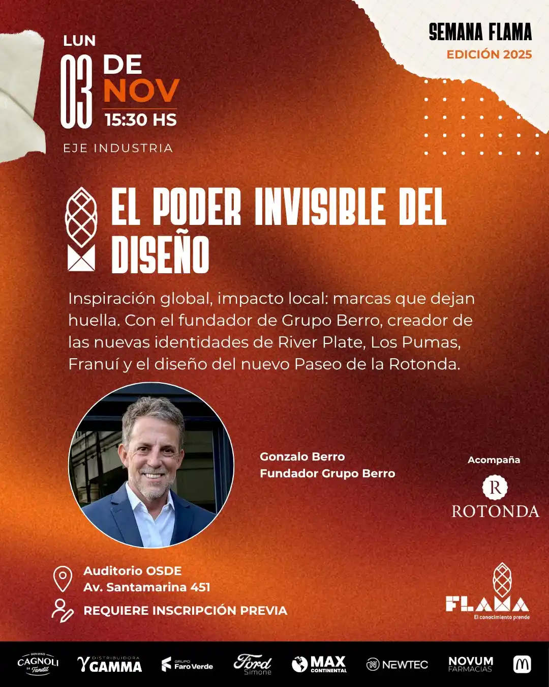 Grupo Rotonda en la Semana Flama: charlas imperdibles para potenciar el conocimiento.