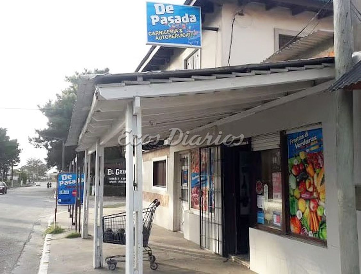 El negocio. De calle 519, a metros de un camping donde ocurrió el ilícito ayer a plena luz del día