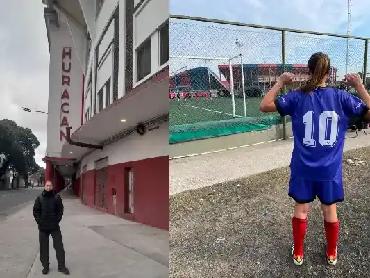 Felicitan Elena por sus prácticas en el Club Atlético Huracán
