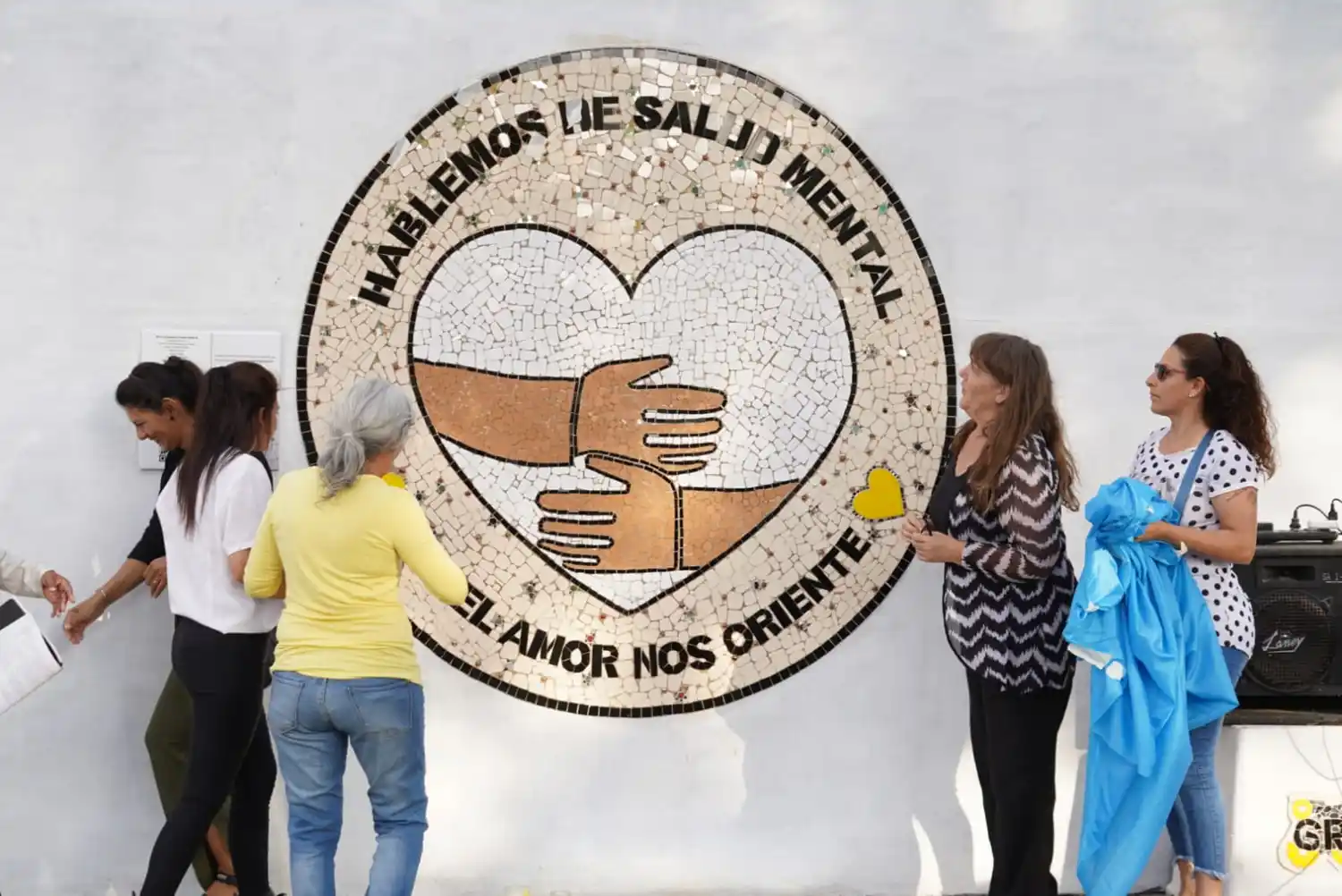 El mural se ubica en Calle 1 N° 257 y es un espacio para concientizar