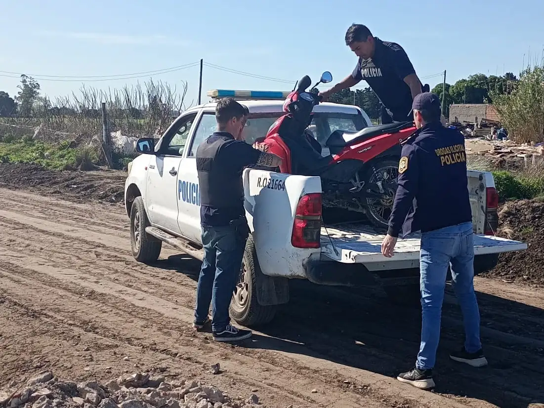 Moto secuestrada