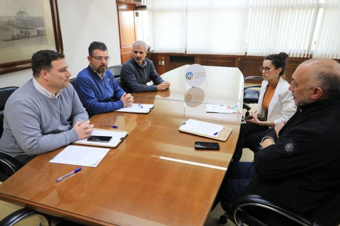 Iván Viotti, Bottero y Soffieti  reunidos con representantes de Expoterra