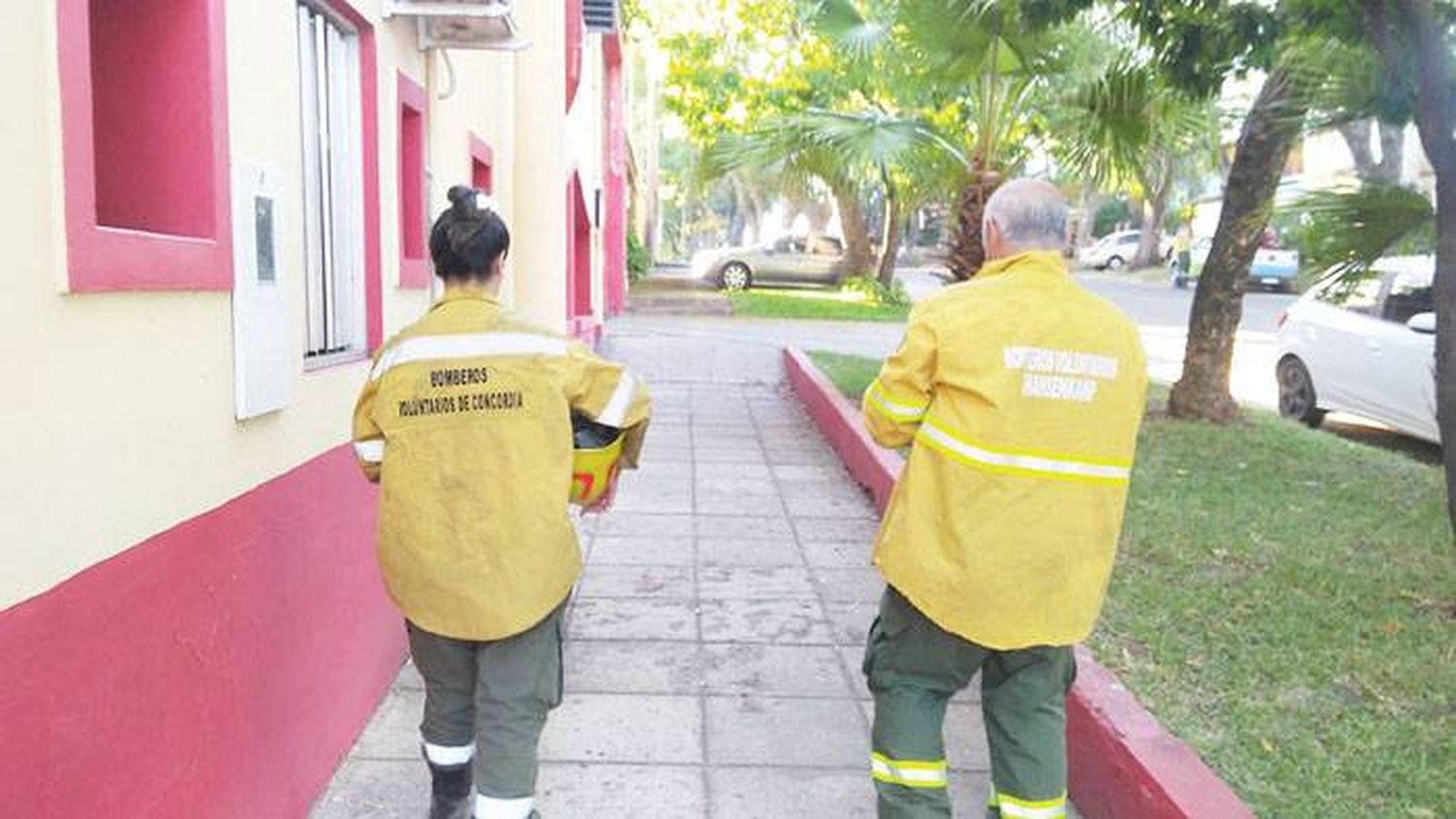 Bomberos Voluntarios agradecidos por el apoyo  de unidades regionales