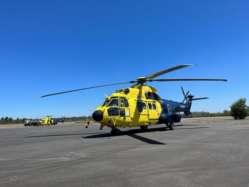 Forest fire season in Chile: Ecocopter deploys six helicopters