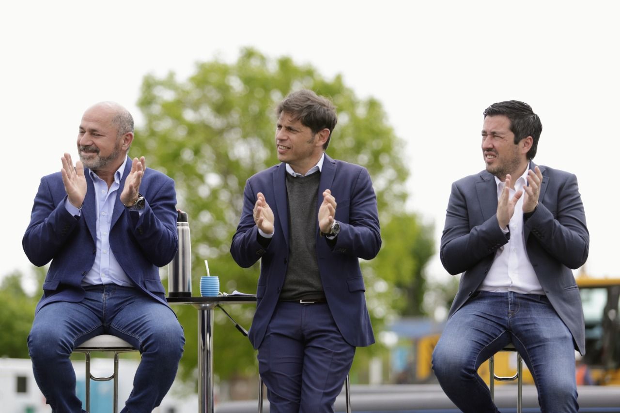 Kicillof estuvo presente en el inicio de obras de planta potabilizadora que mejorará el servicio en La Plata, Berisso y Ensenada