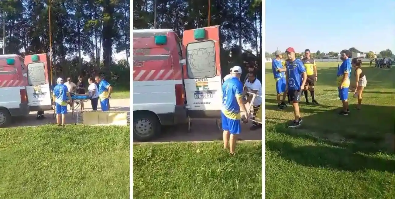 VIDEO | Dos nenes se descompensaron por el calor en un partido de fútbol y tuvieron que recibir asistencia médica