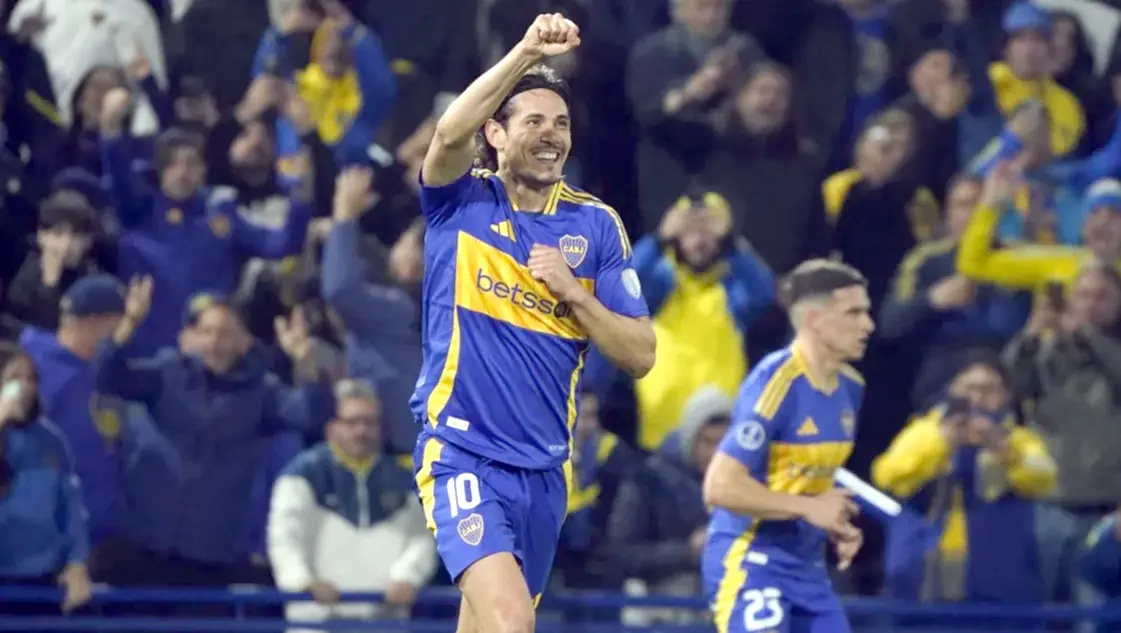 Con gol de Cavani, Boca venció a Cruzeiro e irá con ventaja a Brasil