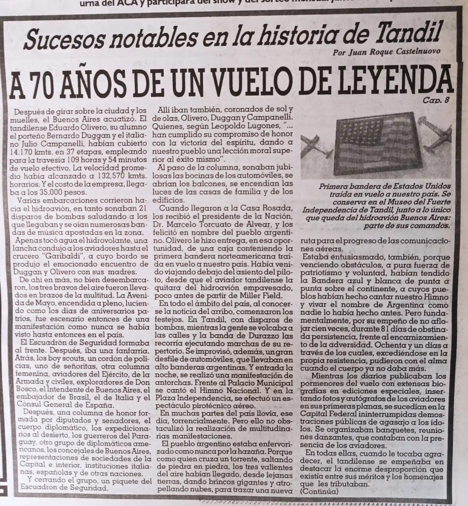 A 70 años de un vuelo de leyenda  - Cap. 8.