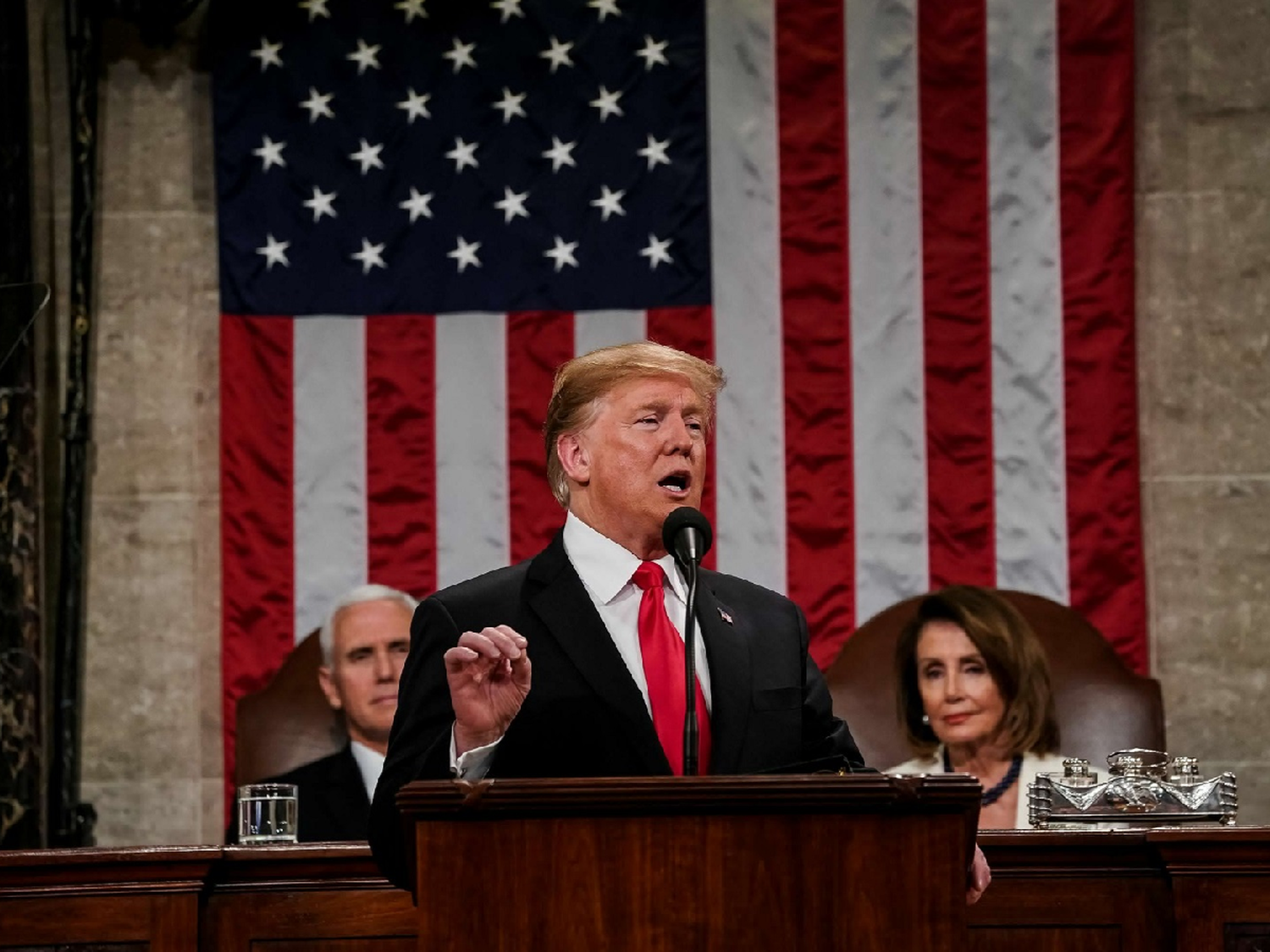 Trump dio un discurso del Estado de la Unión en clave electoral y sin mencionar el juicio político