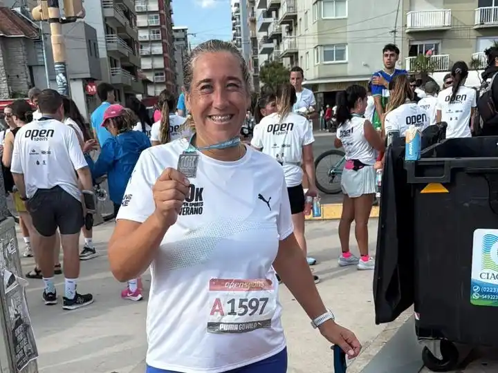 Melisa Heins participó de la carrera 10K Open Sports Verano en Mar del Plata